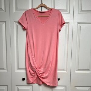 V-Neck Knotted Women’s Dress